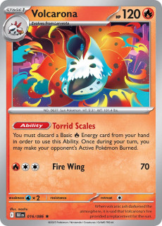 016/086 HOLO Volcarona - Black Bolt