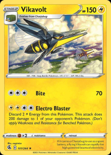 101/264 REVERSE HOLO Vikavolt - Fusion Strike