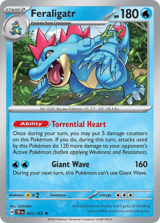 041/162 HOLO Feraligatr - Temporal Forces