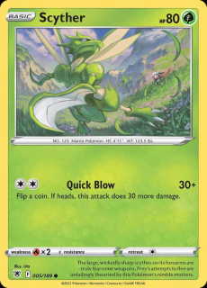 005/189 REVERSE HOLO Scyther - Astral Radiance