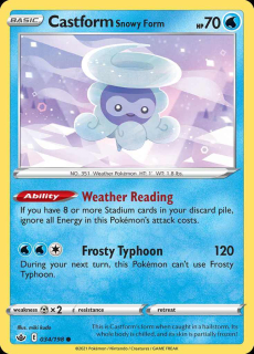034/198 Castform Snowy Form - Chilling Reign