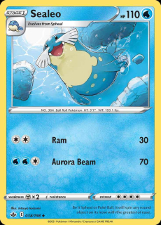 038/198 REVERSE HOLO Sealeo - Chilling Reign