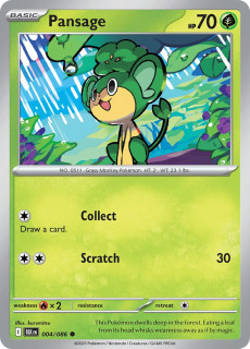 004/086 REVERSE HOLO Pansage - Black Bolt