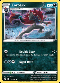 171/264 REVERSE HOLO Zoroark - Fusion Strike