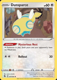 207/264 Dunsparce - Fusion Strike