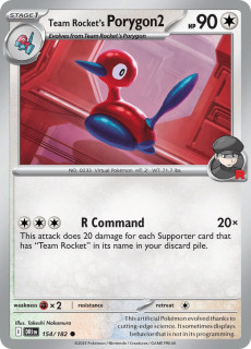 154/182 Team Rocket's Porygon2 - Destined Rivals