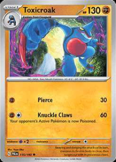 115/193 REVERSE HOLO Toxicroak - Paldea Evolved