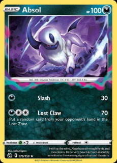 076/159 REVERSE HOLO Absol - Crown Zenith