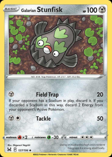 127/196 Galarian Stunfisk - Lost Origin