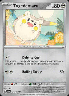 151/197 REVERSE HOLO Togedemaru - Obsidian Flames