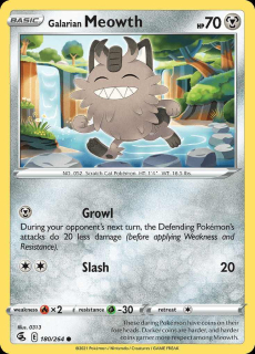 180/264 Galarian Meowth - Fusion Strike