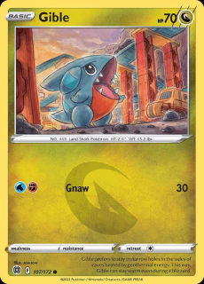 107/172 Gible - Brilliant Stars