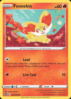 025/195 Fennekin - Silver Tempest