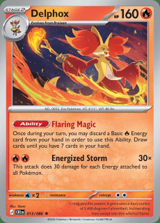 013/086 HOLO Delphox - Chaos Rising