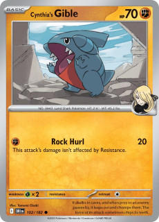 102/182 Cynthia's Gible - Destined Rivals