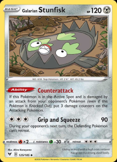 125/185 Galarian Stunfisk - Vivid Voltage
