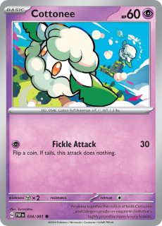 034/091 Cottonee - Paldean Fates