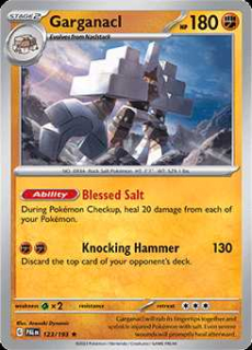 123/193 HOLO Garganacl - Paldea Evolved