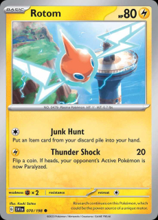 070/198 REVERSE HOLO Rotom - Scarlet and Violet