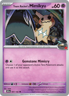 087/182 Team Rocket's Mimikyu - Destined Rivals