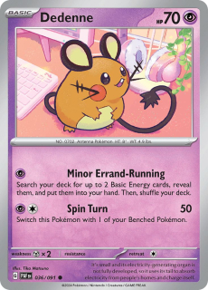 036/091 Dedenne - Paldean Fates