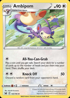 145/196 Ambipom - Lost Origin