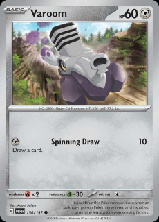 154/197 REVERSE HOLO Varoom - Obsidian Flames